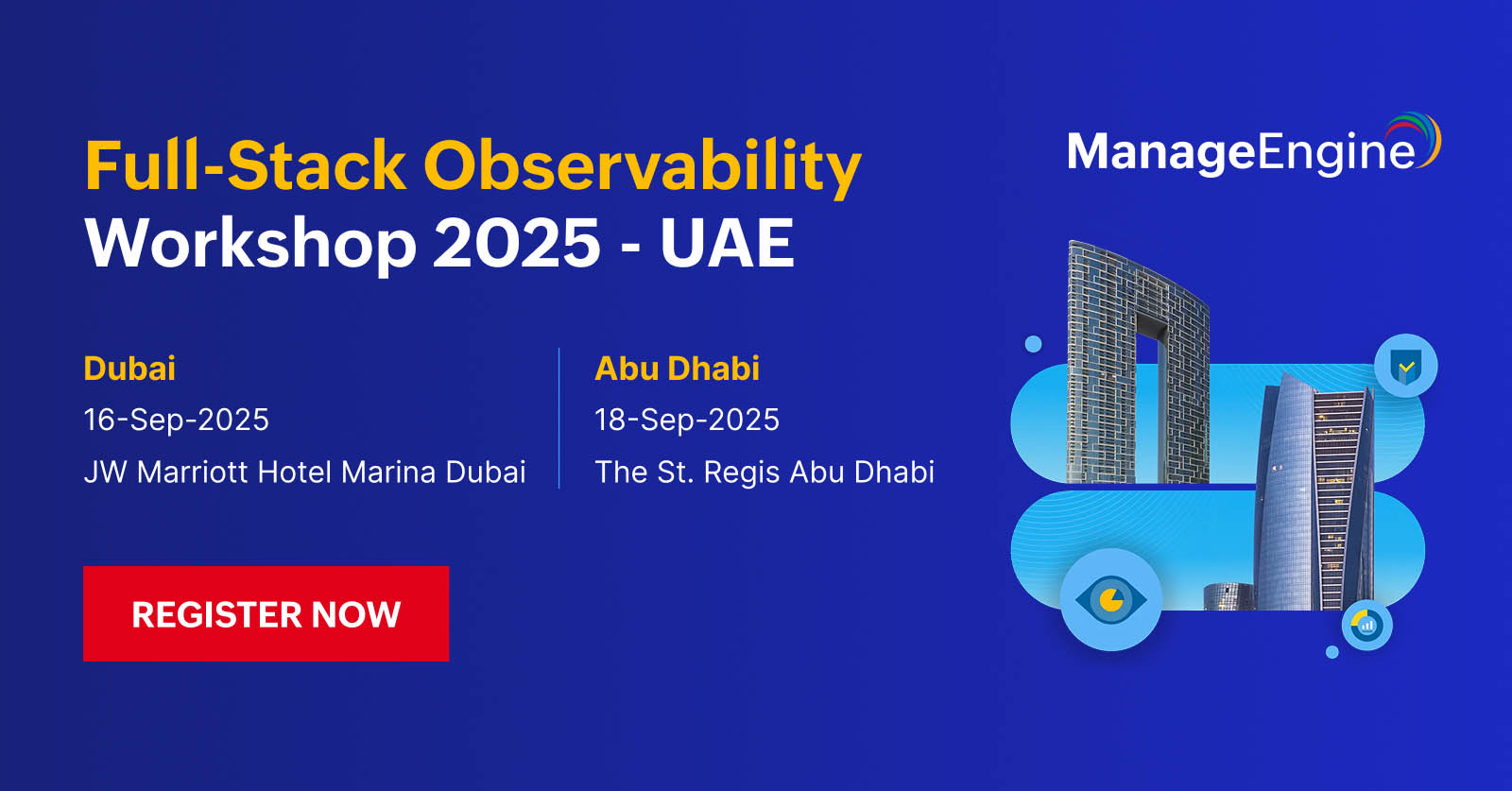 Manageengine Full Stack Observability Workshop 2025 Uae